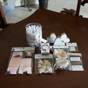 Wedding Decor, Favors, Bubbles, Fabric flowers